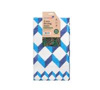 HOMESHOPA Eco Dish Drying Mat Highly Absorbent Kitchen Towel, Anti-Bacterial Countertop Drying Mat Tabletop, Quick Drying, Cutlery Drainer for Sink Rack Pad Soft Wiping Rag (White, 2 Pack)