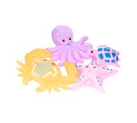 HOMESHOPA Floating Bath Toys for Babies & Toddlers, 4 Soft Squeeze Animal Toys For Munchkin, Baby Essentials BPA-Free, Safe For Bath Time Fun, Sensory Development Toys for Kids Gift