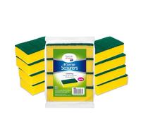 HOMESHOPA Heavy Duty Scrub Sponges, 8 Pack Catering Sponges Scourers, Non-Scratch Washing Up Scrubbing Dual Sided Dishwashing Cleaning Scourer, Reusable Scrub Pads for Kitchen Bathroom Pots Pans