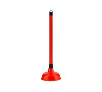HOMESHOPA Large Plunger for Bathroom, 1 Pack Red Unblocker Kitchen Sink Drain, Clog Remover Pump, Strong Suction Rubber Cup Plumber, Long Handle Unclogging Toilet, Bathtub, Shower, Multipurpose Uses