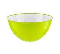 HOMESHOPA Large Salad Bowl 1 Piece 25cm Green, Unbreakable & Lightweight Reusable Plastic Serving Bowls, Microwave, Dishwasher & Freezer Safe, BPA Free Kitchen Tableware Big Mixing Bowls