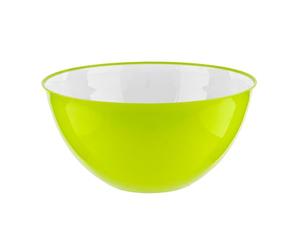 HOMESHOPA Large Salad Bowl 1 Piece 25cm Green, Unbreakable & Lightweight Reusable Plastic Serving Bowls, Microwave, Dishwasher & Freezer Safe, BPA Free Kitchen Tableware Big Mixing Bowls