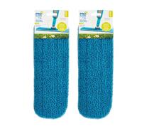 HOMESHOPA Microfibre 2 Pack Replacement Mop Pad, Wet Dry Kitchen Floor Cleaning Mop, 360°Rotatable Dust Mop for Laminate Hardwood Vinyl Ceramic Tiles Floor
