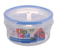 HOMESHOPA Plastic Airtight Food Storage Container, 400ml 1 Pack Round Leakproof Stackable Container with Clip-Lock Lid, BPA Free Reusable Meal Prep Lunch Box, Microwave Freezer & Dishwasher Safe