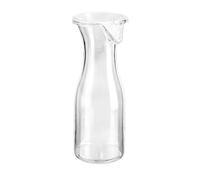 HOMESHOPA Plastic Carafe with Lid, 12oz Clear Unbreakable 340ml Water Pitcher for Iced Tea, Powdered Juice, Cold Beverages, Mimosa Bar, Wine, Dishwasher Safe Reusable Beverage Containers