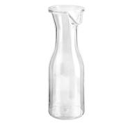 HOMESHOPA Plastic Carafe with Lid, 40oz Clear Unbreakable 1100ml Water Pitcher for Iced Tea, Powdered Juice, Cold Beverages, Mimosa Bar, Wine, Dishwasher Safe Reusable Beverage Containers