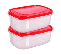 HOMESHOPA Plastic Food Storage Containers, 3.5Litre 2 Pack Rectangular Leakproof Airtight BPA-Free Reusable & Stackable Meal Prep Lunch Boxes, Microwave Freezer & Dishwasher Safe