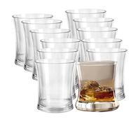 HOMESHOPA Premium Plastic Tumbler-240ml (9oz), 12 Pack Unbreakable Clear Drinking Glasses, Sturdy & Reusable Stackable Clear Water Cups, Dishwasher Safe