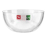 HOMESHOPA Serving Bowls, 1 Pack 140 oz Clear Plastic Mixing Bowls, Reusable Lightweight Durable Popcorn Salad Bowls, Round Multi-Use Kitchen Cooking Bowl Set for Party, Picnic, Outdoor Dining