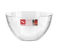 HOMESHOPA Serving Bowls, 1 Pack 60 oz Clear Plastic Mixing Bowls, Reusable Lightweight Durable Popcorn Salad Bowls, Round Multi-Use Kitchen Cooking Bowl Set for Party, Picnic, Outdoor Dining