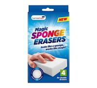 HOMESHOPA Sponge, 12 Pack Multi-Surface Cleaning Sponges for Walls, Kitchen, Bathroom & Shoes, Removes Marks & Stains with Water Only
