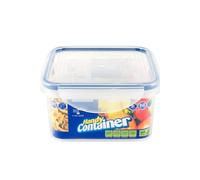 HOMESHOPA Square Airtight Food Storage Plastic Container, 1 Pack 650ml Kitchen & Pantry Organisation Canisters, Leakproof Stackable Reusable, Microwave, Dishwasher & Freezer Safe