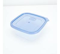 HOMESHOPA Square Plastic Food Storage Containers, 4 Pack, 700ml Reusable Snap-On Storage Boxes with Lids, Stackable Meal Prep Airtight Containers, Microwave, Freezer and Dishwasher Safe