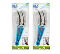 HOMESHOPA Triple Venetian Blind Cleaner, 2 Pack Window Blind Duster Brush Cleaner, Removable Washable Microfibre Sleeves For Wet Dry Cleaning Of Slats Venetian Blinds, Air Conditioner and Car AC Vent