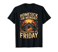 Homesick On Monday Heartbroken On Friday Christian Church Value Graphic T-Shirt