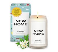 Homesick Premium Scented Candle, New Home - Scents of Jasmine, Cedarwood, 13.75 oz, 60-80 Hour Burn, Natural Soy Blend Candle Home Decor, Relaxing Aromatherapy Candle