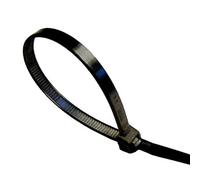 Homesmart 100 X Black Releasable Cable Ties 450mm X 9mm Reusable Wire Tidy Zip Wrap Straps