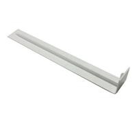Homesmart 5Pcs Plastic Upvc Fascia And Soffit Board Straight Butt Joint, 300mm X 40mm, Round Edge