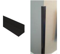 Homesmart Black Plastic Corner Protection Angle 50mm X 50mm X 1 Metre Cover Trim