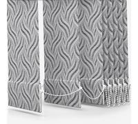 HOMESMART BLINDS Dimout Replacement Vertical Blind Slats Louvres Made to Measure 89mm (3.5") Marina Black - Up To 4M /157 Inch Length