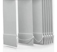 HOMESMART BLINDS Dimout Replacement Vertical Blind Slats Louvres Made to Measure 89mm (3.5") Stripe White - Up To 4M /157 Inch Length