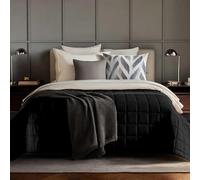 HomeSmart Products 50lbs Weighted Blanket Queen Size - Breathable, Hypoallergenic Soft Fabric, The Heaviest Weighted Blanket 50 Pounds, Black