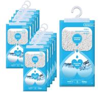 Homesmart Wardrobe Dehumidifier Hanging Bags - Disposable Moisture, Humidity & Damp Absorber for Home Prevent Mould, Mildew & Condensation in Wardrobes, Pack of 10, Unscented