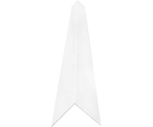 Homesmart White 1 Metre UPVC Plastic Rigid Angle Corner Trim 10 x 10mm, 90 Degree Right Angle Profile, Durable Weatherproof uPVC Moulding for Wall Edges, Corners, DIY, Bathroom & Kitchen, Pack of 2