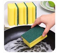 HOMESmith 20 Packs Heavy Duty Scrub Sponge, Dual-Sided Dishwashing & Cleaning Sponge for Kitchen, Bathroom and Home Cleaning ( Pack of 20 )