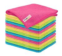 HOMESmith 48 Pack Extra Large Microfibre Cleaning Cloths, 4 Colours (HS-148)
