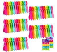 HomeSmith 48 pcs Soft Grip Pegs (Pack of 48 Quality Pegs) Multi Colour HSmith-124