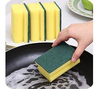 HOMESmith Absorbent Kitchen Dishes Washing Up Sponges, Foam, Yellow and Green, Pack of 10
