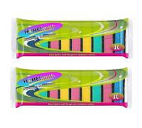 HOMESmith - Colourful Sponge Scourers - Dual Sided Dish Washing & Cleaning Sponges - Absorbent, Non-Scratch, Reusable Scourers - 2 x 10 Pack