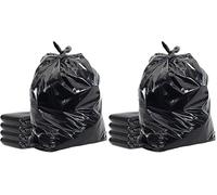 HOMESmith Extra Large & Extra Heavy Duty Refuse Sacks, Black Colour Bin Bags, Pack of 100 (10 x 5 Pack)