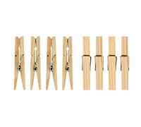 HomeSmith - Soft Grip Hardwood Clothes Pegs, Pack of 32 (HSmith-211), Wood