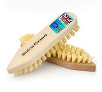 HOMESmith Wooden Iron Scrubbing Scrub Hard Stiff Bristle Brush Floor Tile Decking Cleaning, Pack of 2 Pcs