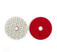 HOMESOM 100mm 1 Step Diamond Polishing Pads Flexible Wet Use for Granite Polishing Tool Marble Concrete Grinding