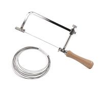 HOMESOM 1PC Coping Saw Steel Frame with 0.5mm Diamond Wire Saw for Wood Stone Jade Metal Cutting Multi Function Hand Tool