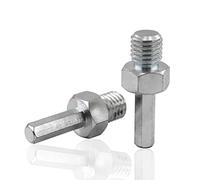 HOMESOM 1pc Drill Arbor Adapter M14 Thread to 3/8 Inch Adapter Hexagon Shank for Core Drill Bit Hole Saw