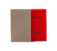 HOMESOM 2pcs Diamond Sandpaper Polishing Abrasive Paper,Hook Loop Back Electroplated Hand Polishing Sheet For Concrete Granite Glass(400 Grit)
