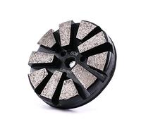 HOMESOM 3 Inch Metal Diamond Floor Polishing Pads for Granite Stone Concrete Grinding Floor Grinding Polishing(60 Grit)