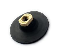 HOMESOM 3" Rubber Backing Pad Black Backer Pads Hook and Loop Backing Holder M14 Thread for Angle Grinder 1PC