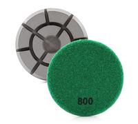 HOMESOM 3pcs 3 inch Diamond Polishing Pads,Dry Wet Use Floor Stone Sanding Disc for Marble Granite Floor Renovate Grinding Pads (Grit 800)