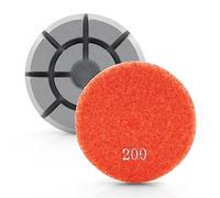 HOMESOM 3pcs 3 inch Diamond Polishing Pads,Dry Wet Use Floor Stone Sanding Disc for Marble Granite Floor Renovate Grinding Pads (Grit 200)