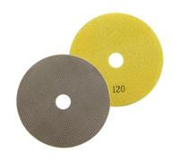 HOMESOM 4" Electroplated Diamond Polishing Pads,Diamond Surface Grinding for Tile Stone Marble Granite Concrete Ceramics Glass Grit 120-1pc