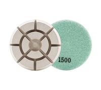 HOMESOM 4 Inch Floor Polishing Pad 3pcs Dry Wet Use Floor Stone Sanding Disc Marble Granite Floor Renovate Grinding Pads Grit 1500