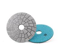 HOMESOM 4 Inch Vacuum Brazed Diamond Grinding Pads Grit 30 For Granite Marble Stone Concrete Abrasive