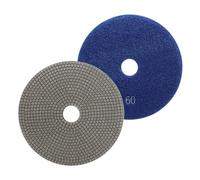 HOMESOM 5 Inch Electroplated Diamond Polishing Pads for Stone Ceramic Metals Granite Marble Grinding for Sander Grinder(Grit 60-1pc)