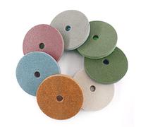 HOMESOM 5 inch Polishing Pads Wet Use Sanding Disc Concrete Granite Marble Cleaning Buffing Wheel Grit 300-10000 7pcs