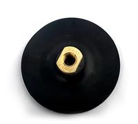 HOMESOM 5" Rubber Backing Pad Black Backer Pads Hook and Loop Backing Holder M14 Thread for Angle Grinder 1PC